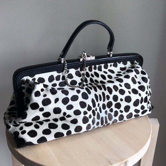 Celine printed black and white dot bag - Picture 6 of 10